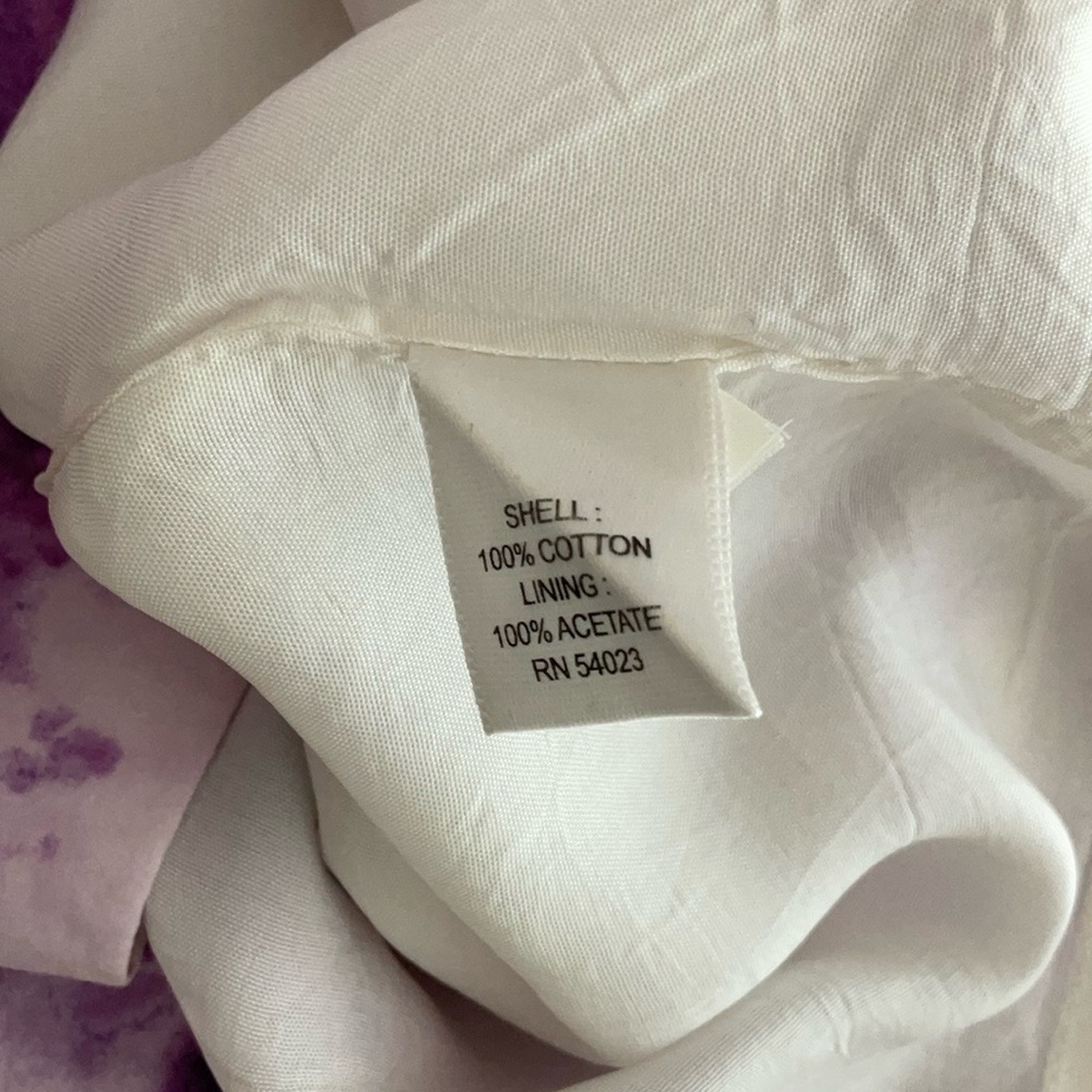 Banana Republic Purple and White Sheath Dress V-Neck Sleeveless - Picture 9 of 9